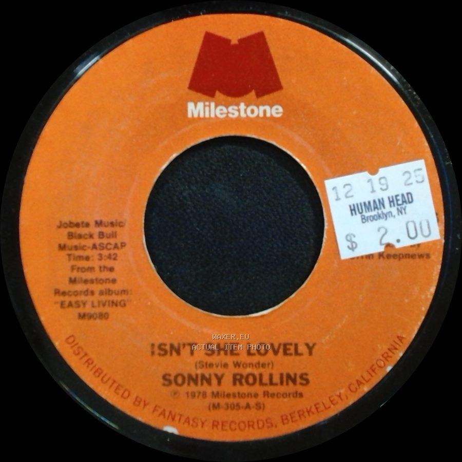 Sonny Rollins - Isn't She Lovely / Arroz Con Pollo side A