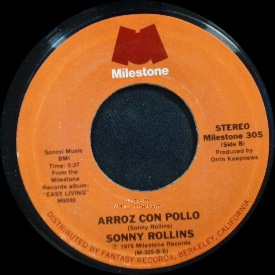 Sonny Rollins - Isn't She Lovely / Arroz Con Pollo side B