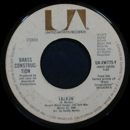 Brass Construction - Movin' / Talkin' side B