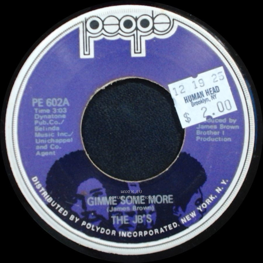 The Jb's - Gimme Some More / The Rabbit Got The Gun side A