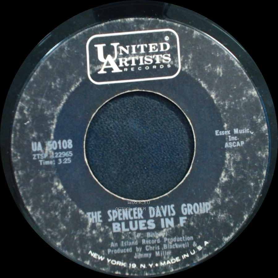 The Spencer Davis Group - Gimme Some Lovin' / Blues In F side B