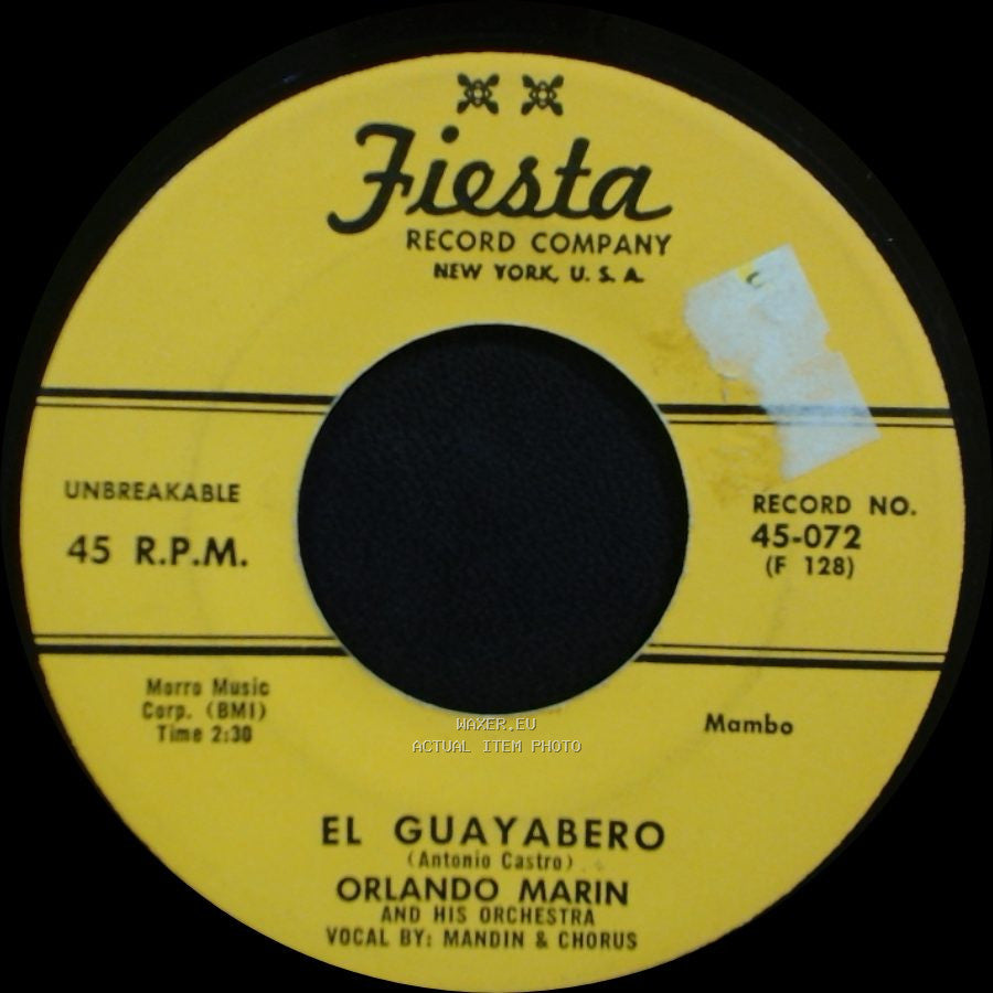 Orlando Marin And His Orchestra - El Guayabero / Oye Mi Son Cha-Cha-Cha side A