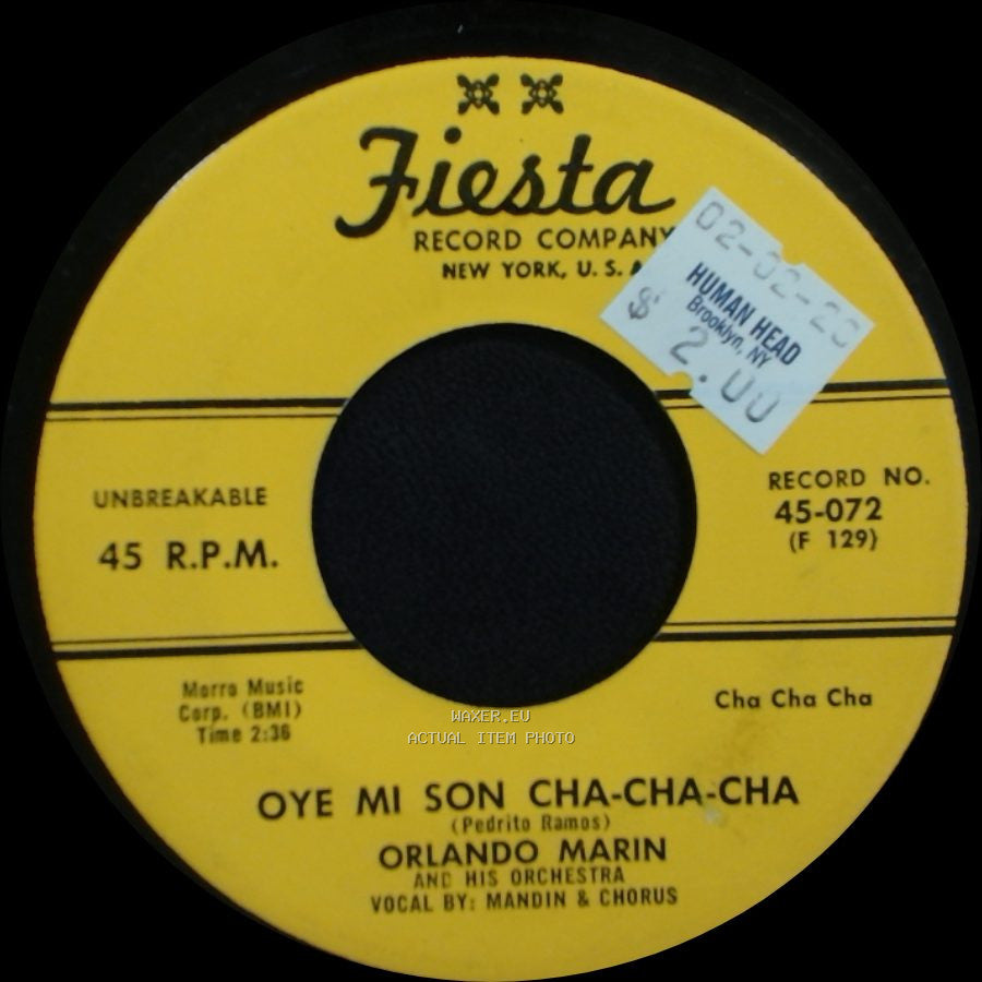 Orlando Marin And His Orchestra - El Guayabero / Oye Mi Son Cha-Cha-Cha side B