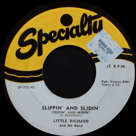 Little Richard And His Band / Little Richard - Long Tall Sally / Slippin' And Slidin' (Peepin' And Hidin') side B
