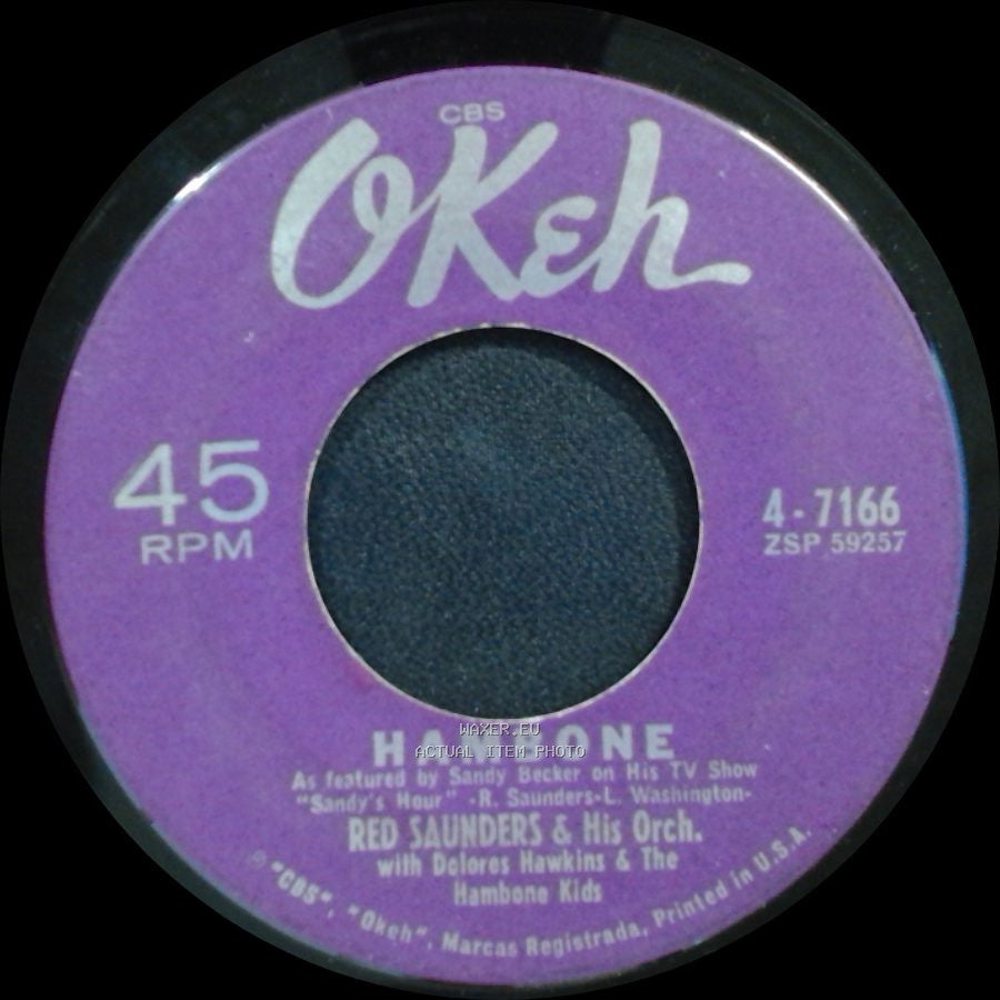 Link Wray And The Wraymen / Red Saunders & His Orch. With Delores Hawkins & The Hambone Kids - Rumble Mambo / Hambone side B