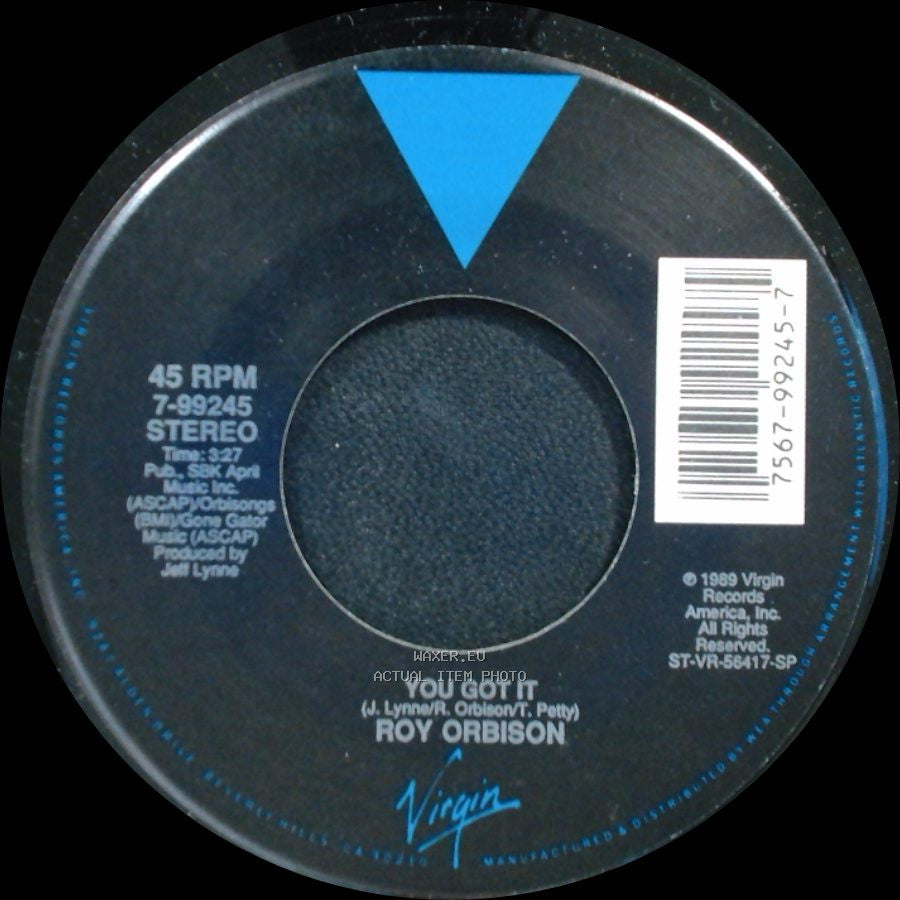 Roy Orbison - Crying / You Got It side B