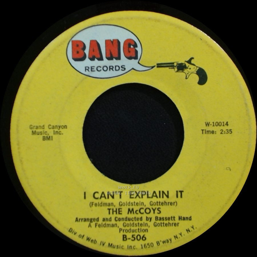 The Mccoys - I Can't Explain It / Hang On Sloopy side A