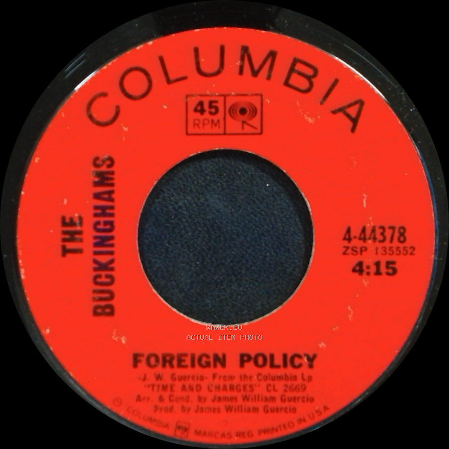 The Buckinghams - Foreign Policy / Susan side A