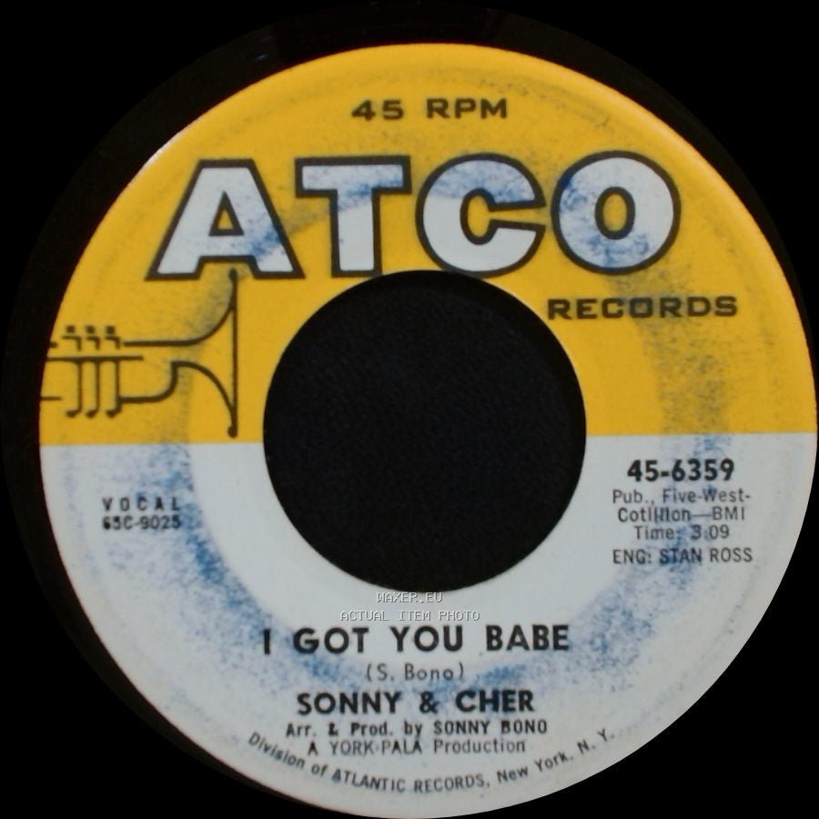 Sonny & Cher - It's Gonna Rain / I Got You Babe side B