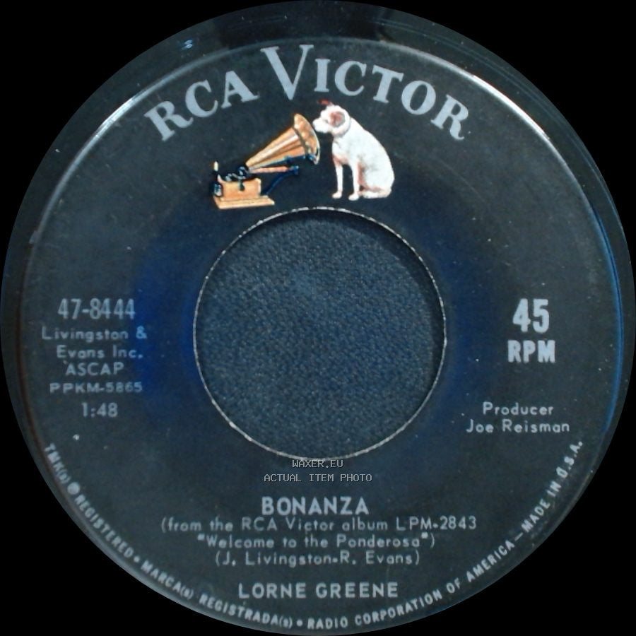Lorne Greene - Bonanza / Ringo side A