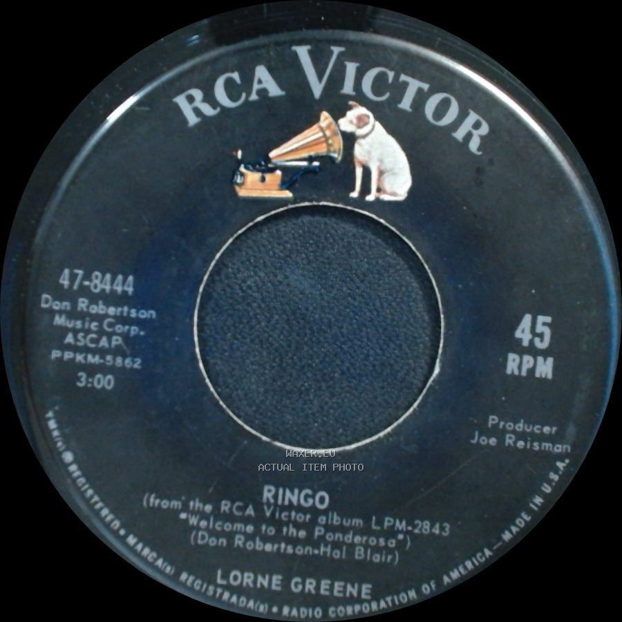 Lorne Greene - Bonanza / Ringo side B
