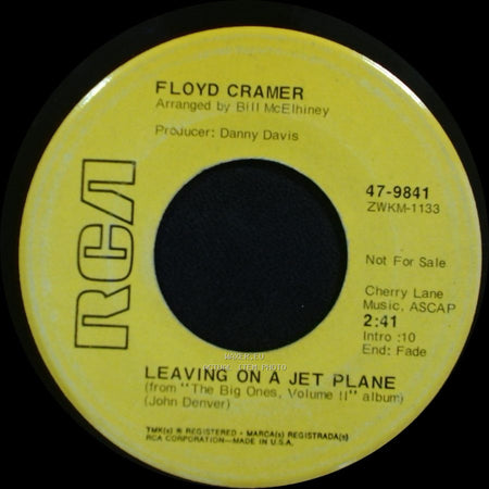 Floyd Cramer - Leaving On A Jet Plane / Theme From Two-Twenty-Two side A