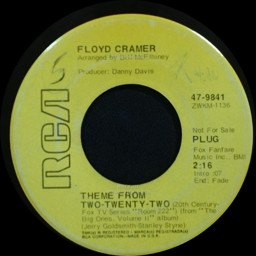 Floyd Cramer - Leaving On A Jet Plane / Theme From Two-Twenty-Two side B