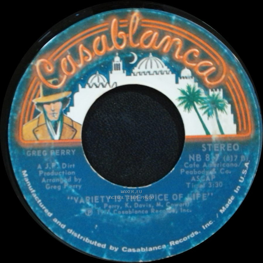 Greg Perry - Variety Is The Spice Of Life / Come On Down (Get Your Head Out Of The Clouds) side A