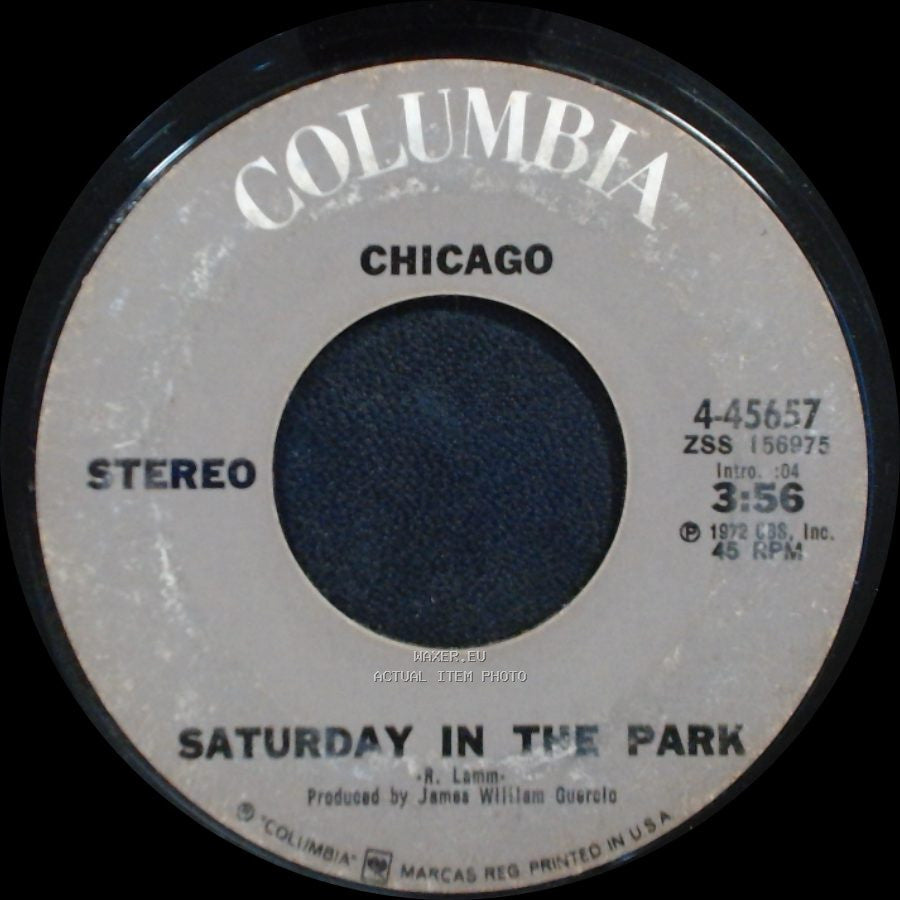 Chicago - Alma Mater / Saturday In The Park side B