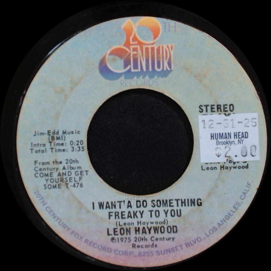 Leon Haywood - I Know What Love Is / I Want'a Do Something Freaky To You side B