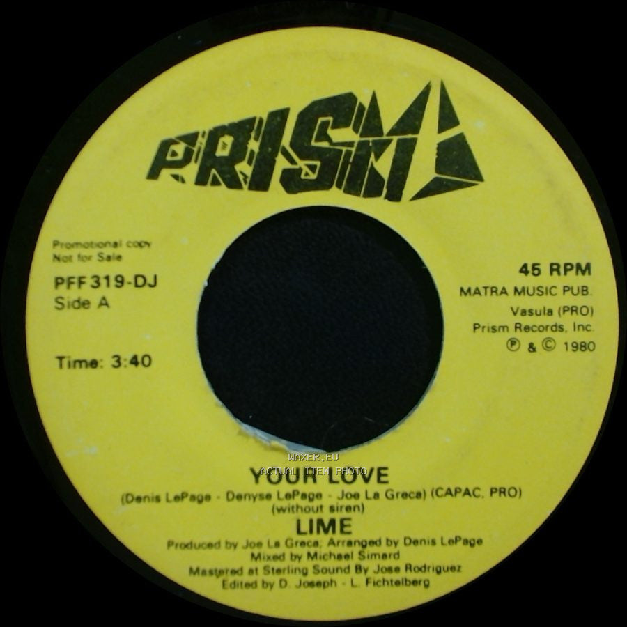 Lime - Your Love / Your Love side A