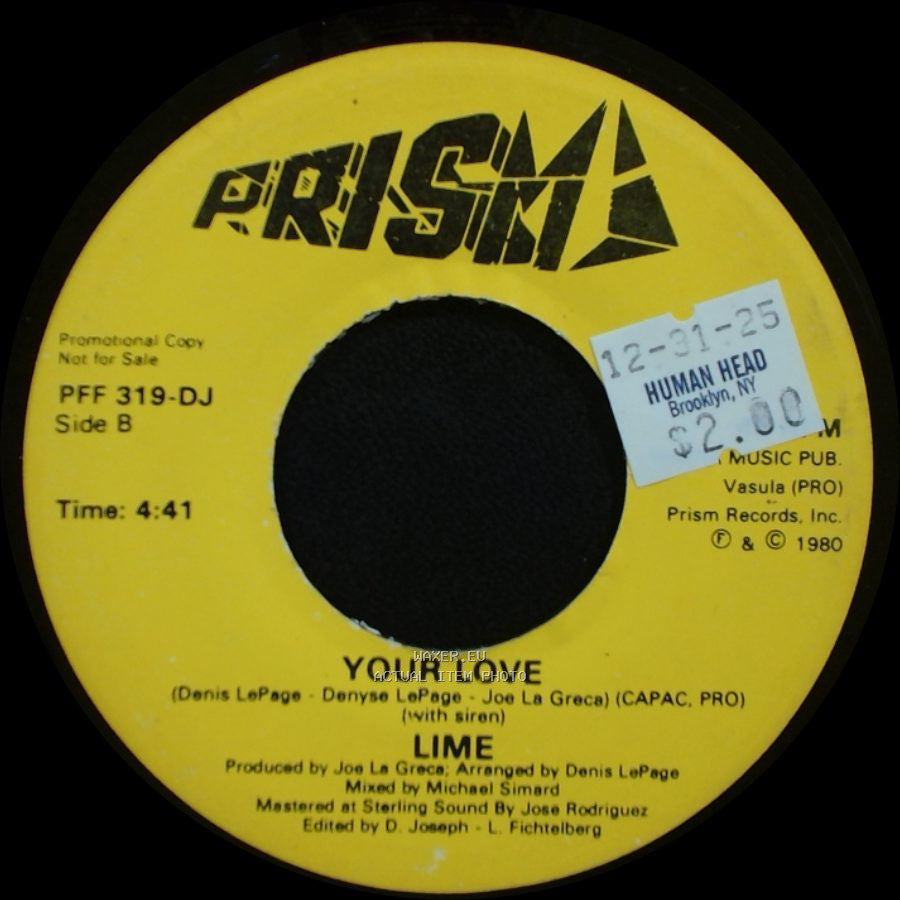 Lime - Your Love / Your Love side B