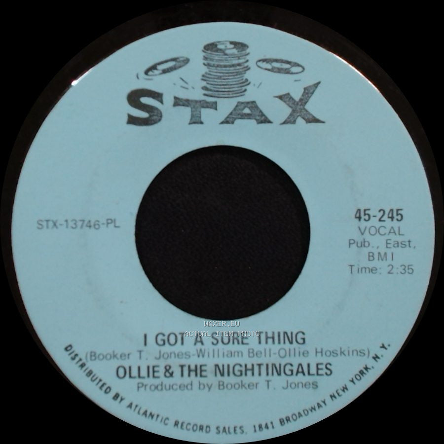 Ollie & The Nightingales - I Got A Sure Thing / Girl, You Have My Heart Singing side A