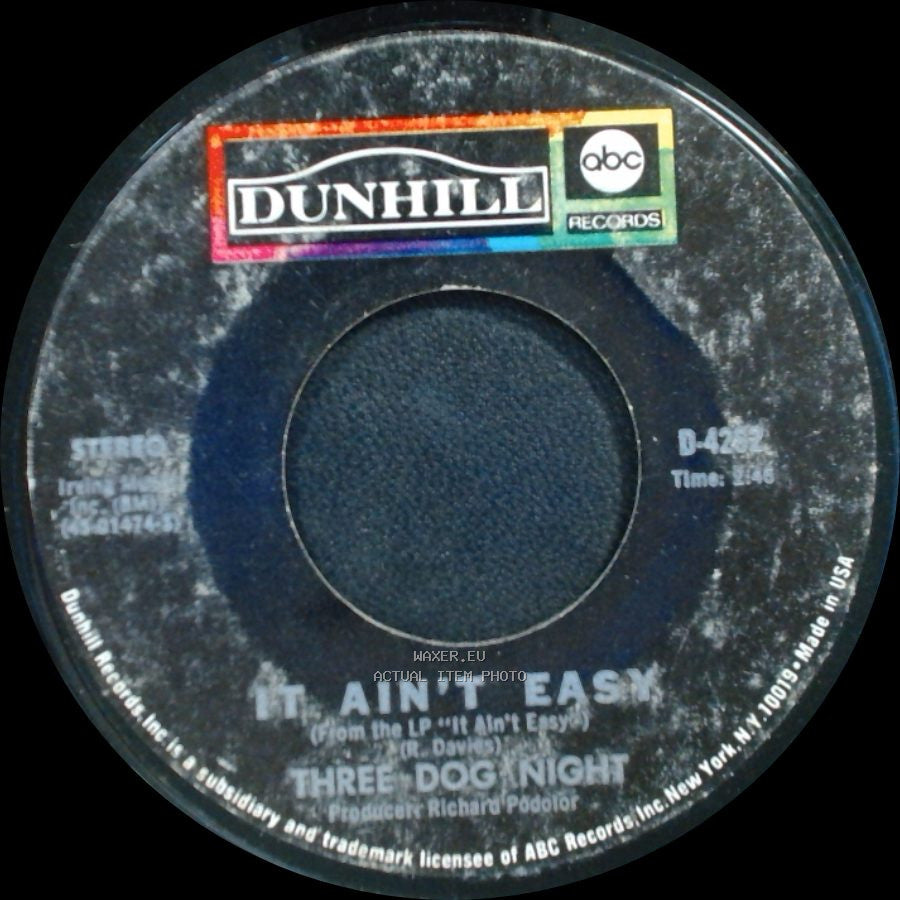 Three Dog Night - It Ain't Easy / One Man Band side A