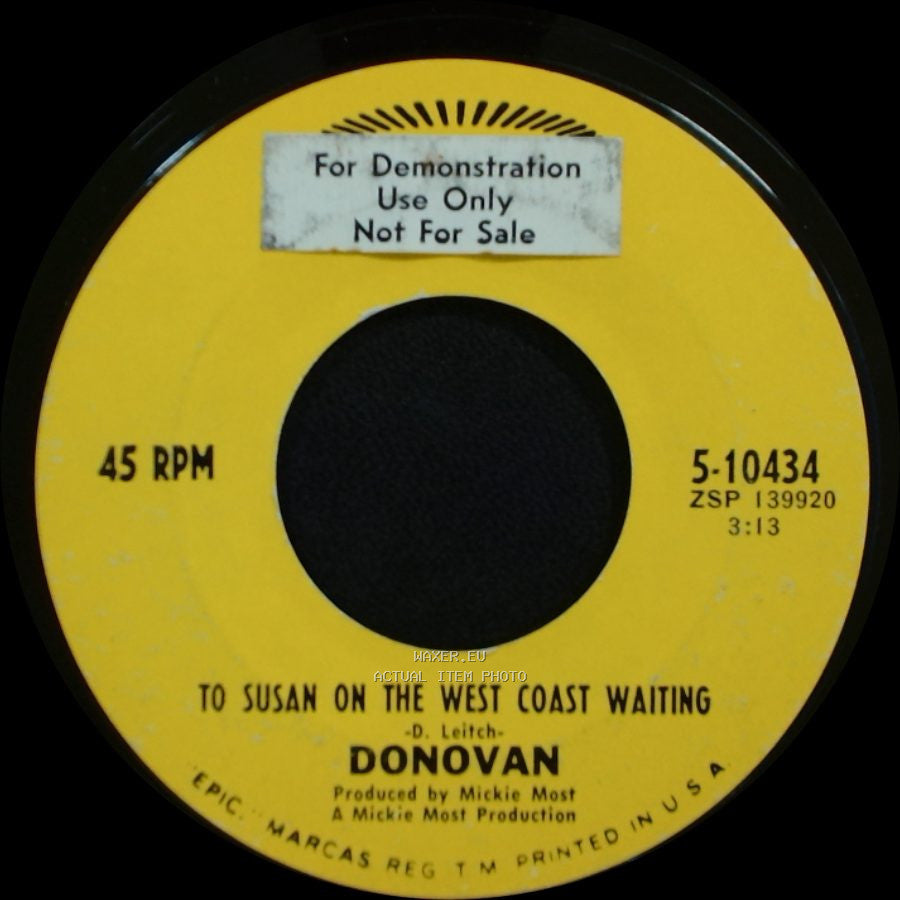Donovan - To Susan On The West Coast Waiting / Atlantis side A