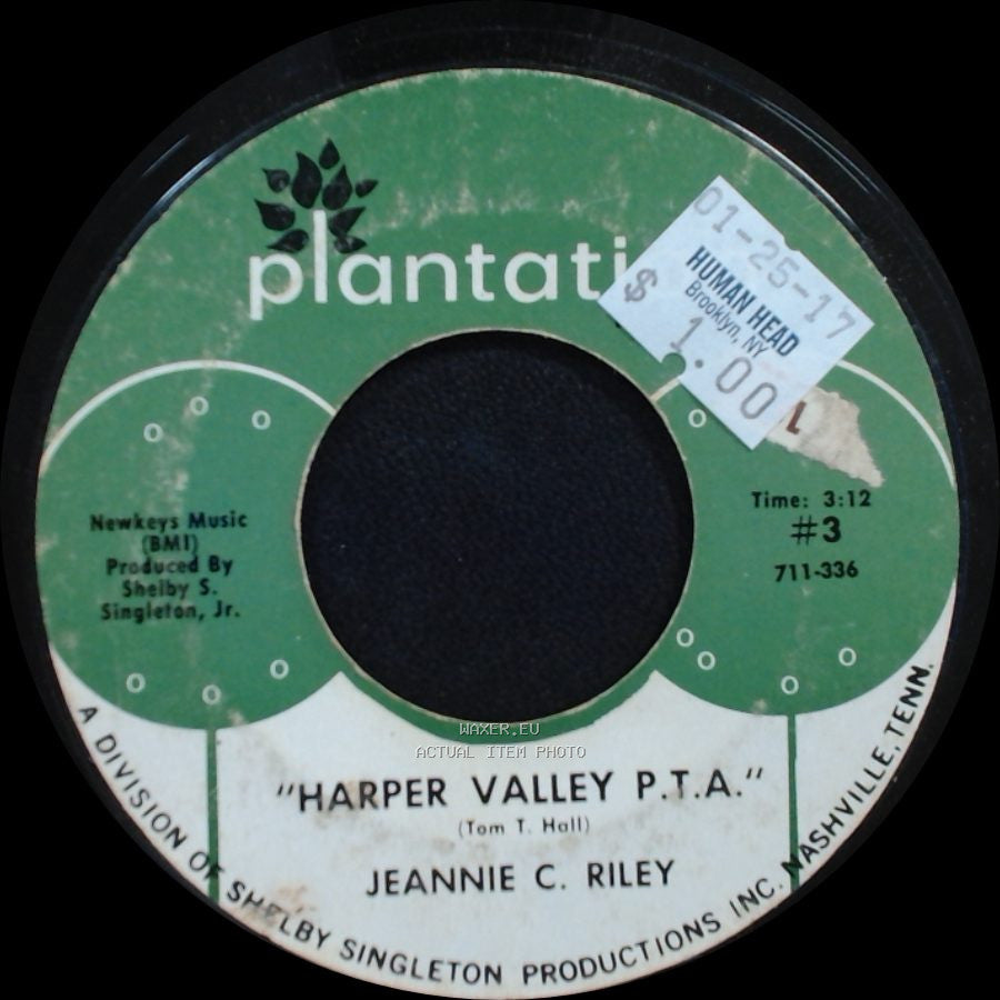 Jeannie C. Riley - Harper Valley P.T.A. / Yesterday All Day Long Today side A
