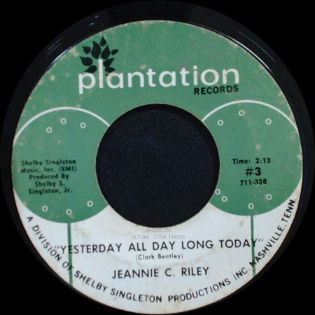 Jeannie C. Riley - Harper Valley P.T.A. / Yesterday All Day Long Today side B