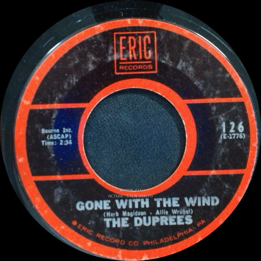 The Duprees - Gone With The Wind / My Own True Love (Tara's Theme From "Gone With The Wind") side A