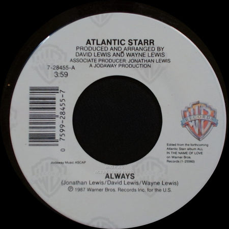 Atlantic Starr - Always / Always (Instrumental) side A