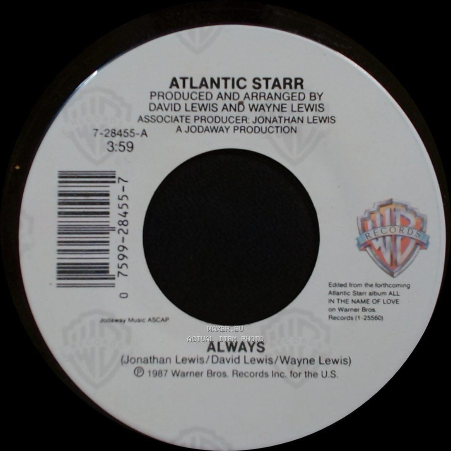 Atlantic Starr - Always / Always (Instrumental) side A