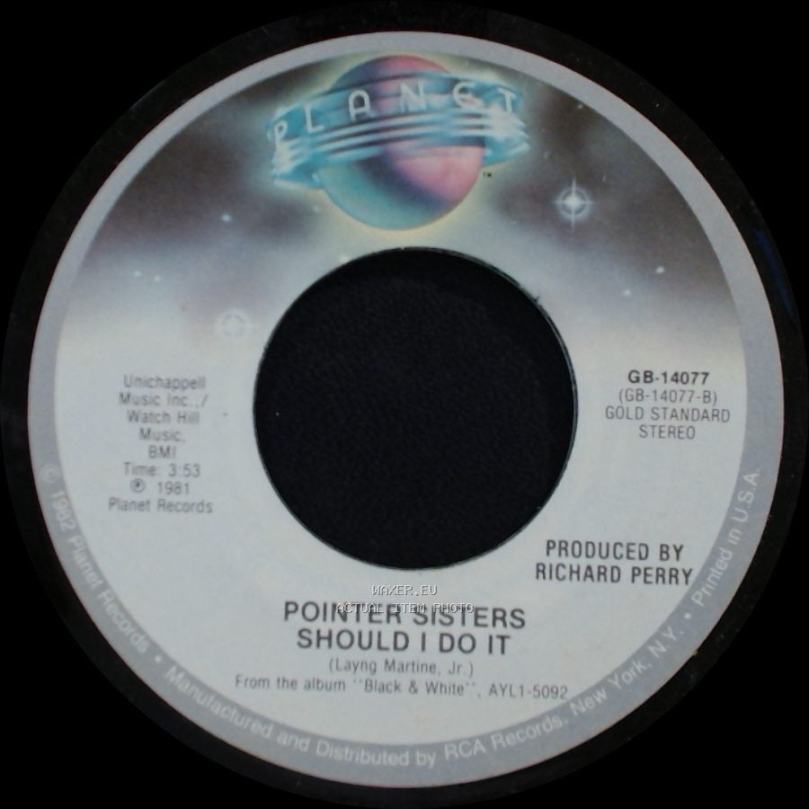 Pointer Sisters - Should I Do It / Slow Hand side A