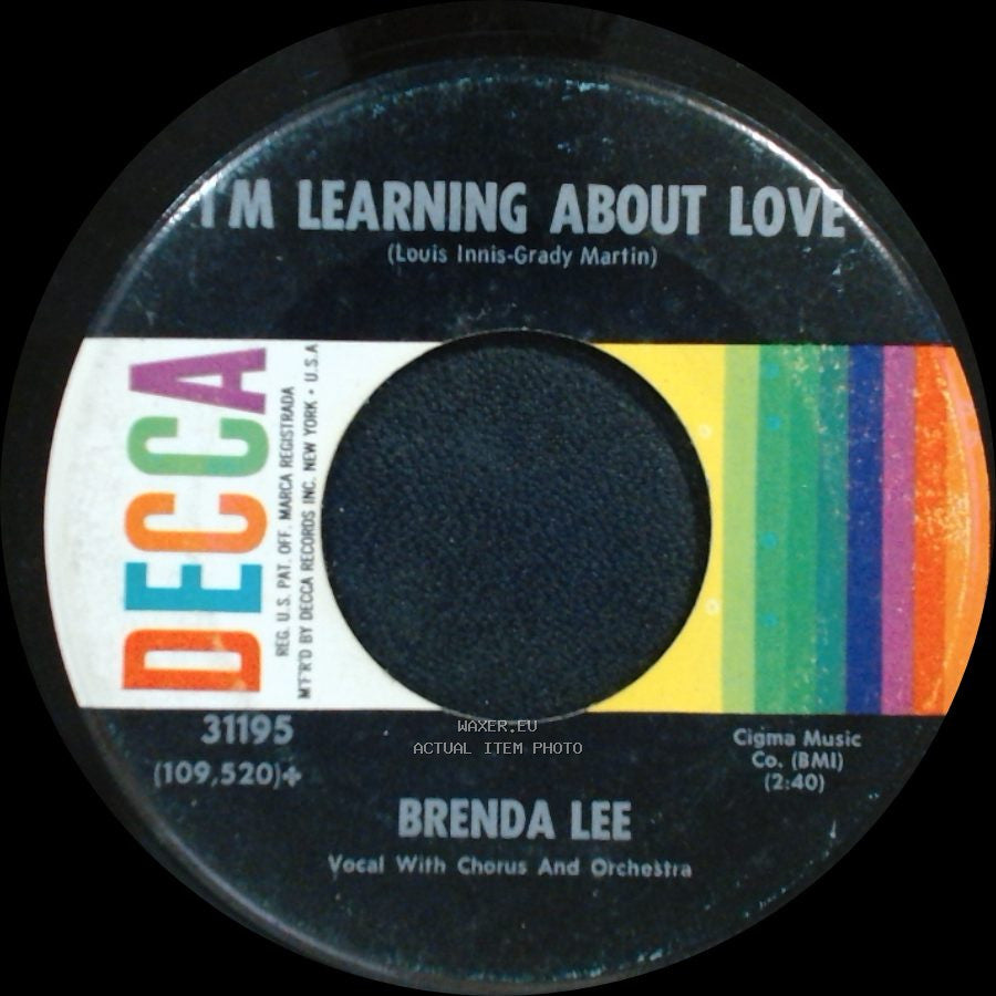 Brenda Lee - Emotions / I'm Learning About Love side B