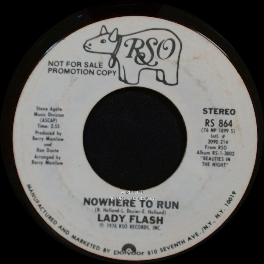 Lady Flash - Nowhere To Run / Nowhere To Run side A