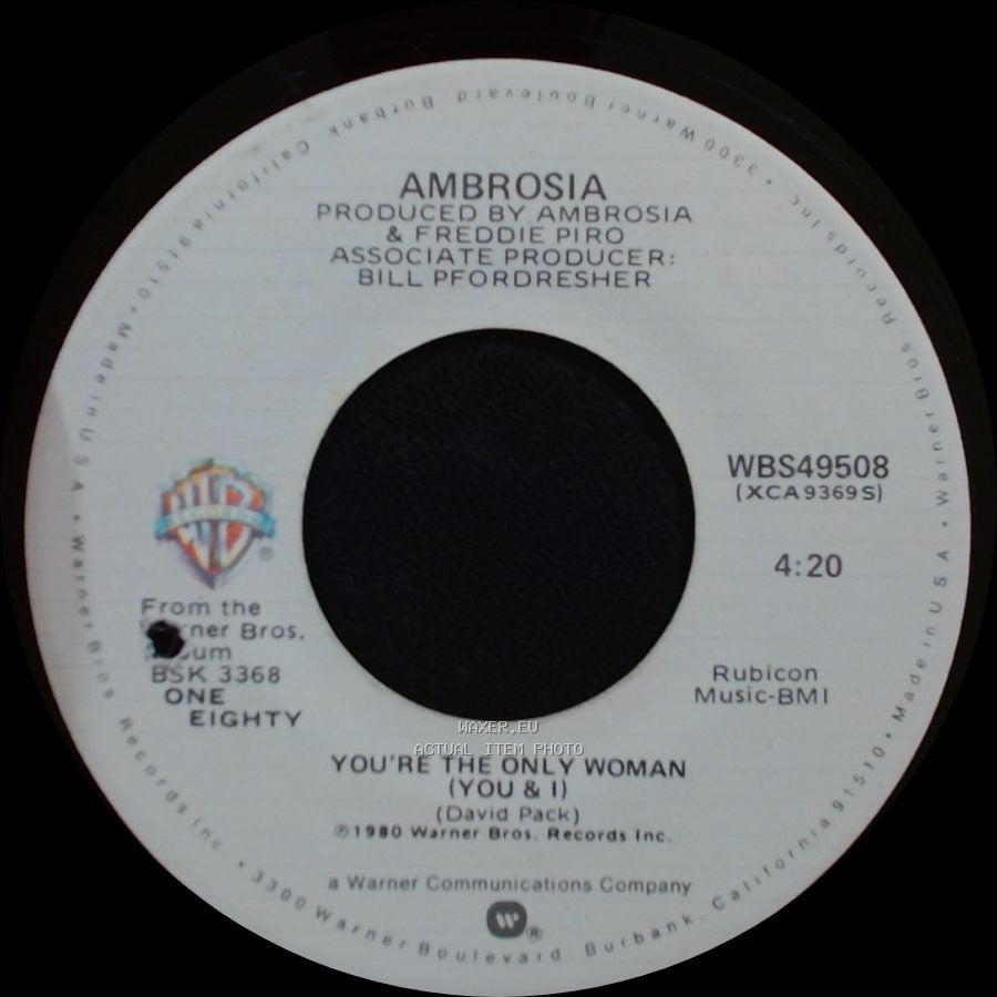 Ambrosia - You're The Only Woman (You & I) / Shape I'm In side A