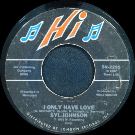 Syl Johnson - Come On Home / I Only Have Love side B