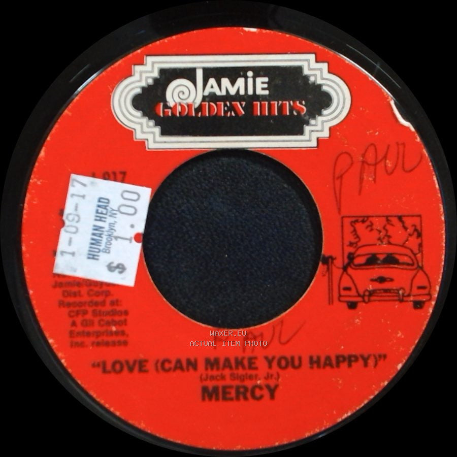 The Pentagons / Mercy - Wonder (If Your Love Will Ever Belong To Me) / Love (Can Make You Happy) side B