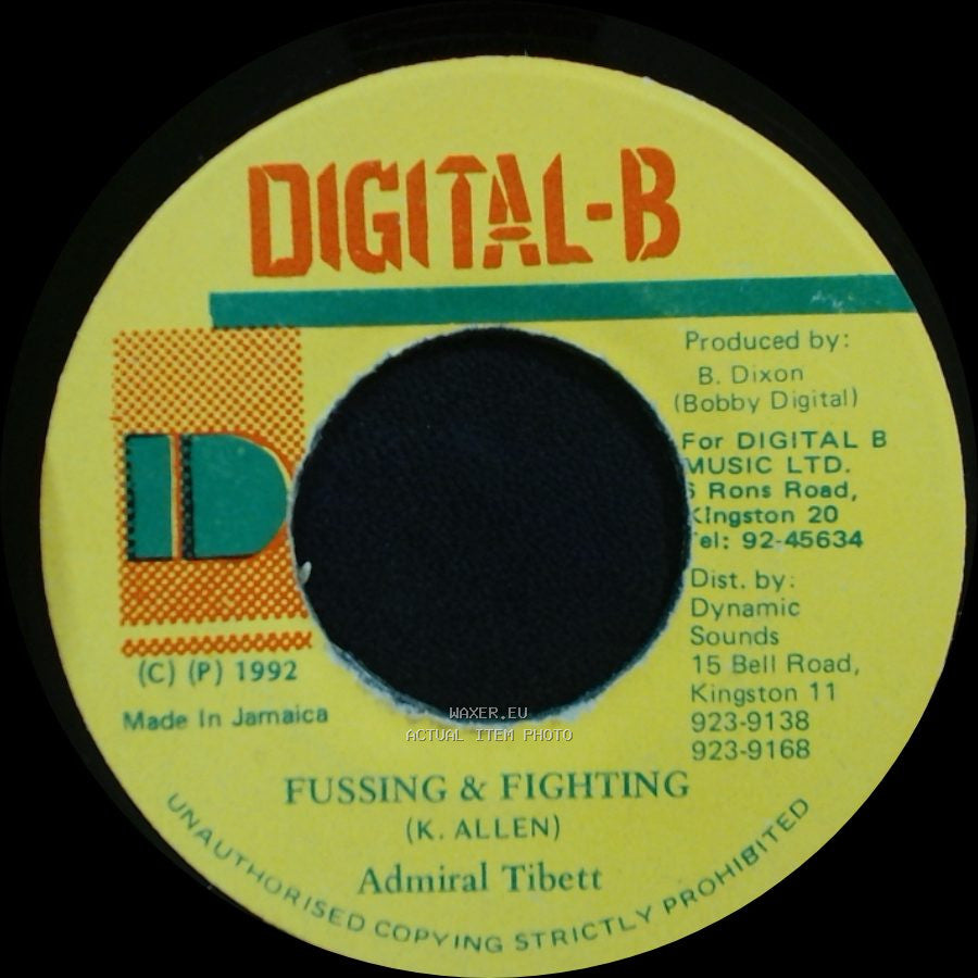 Admiral Tibett - Fussing & Fighting / Version side A