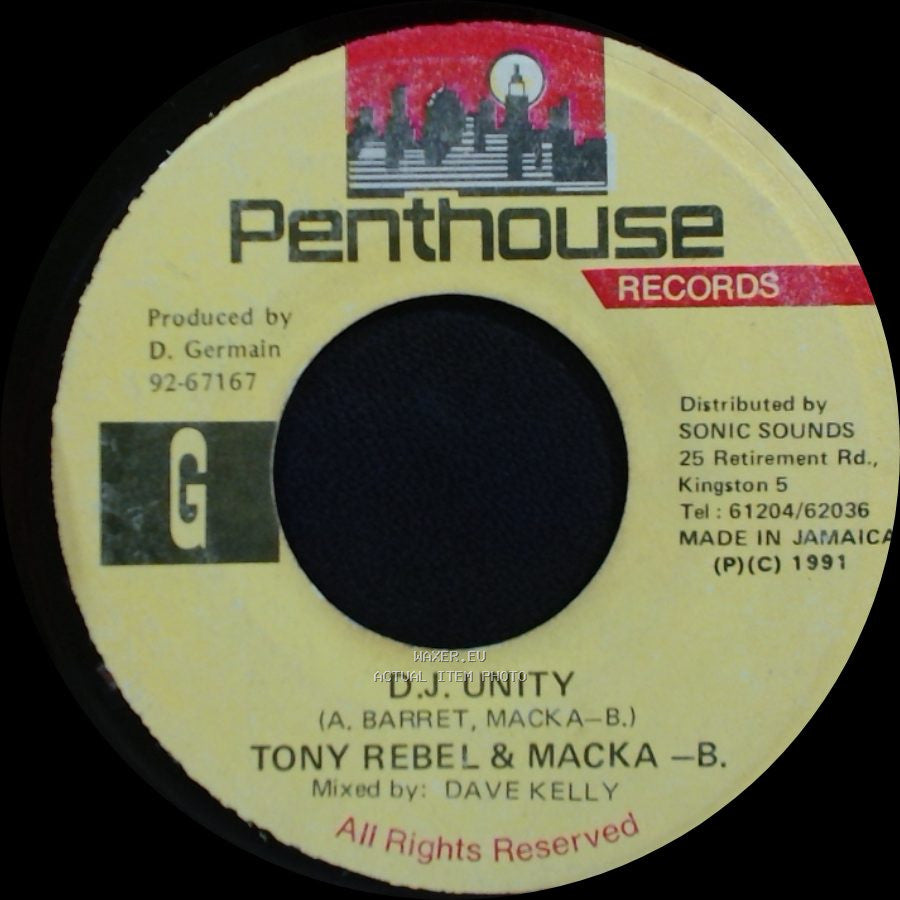 Tony Rebel & Macka - B. - D.J. Unity / Version side A