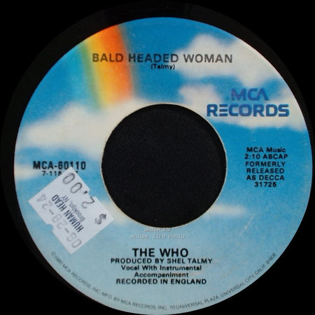 The Who - Bald Headed Woman / I Can't Explain side A