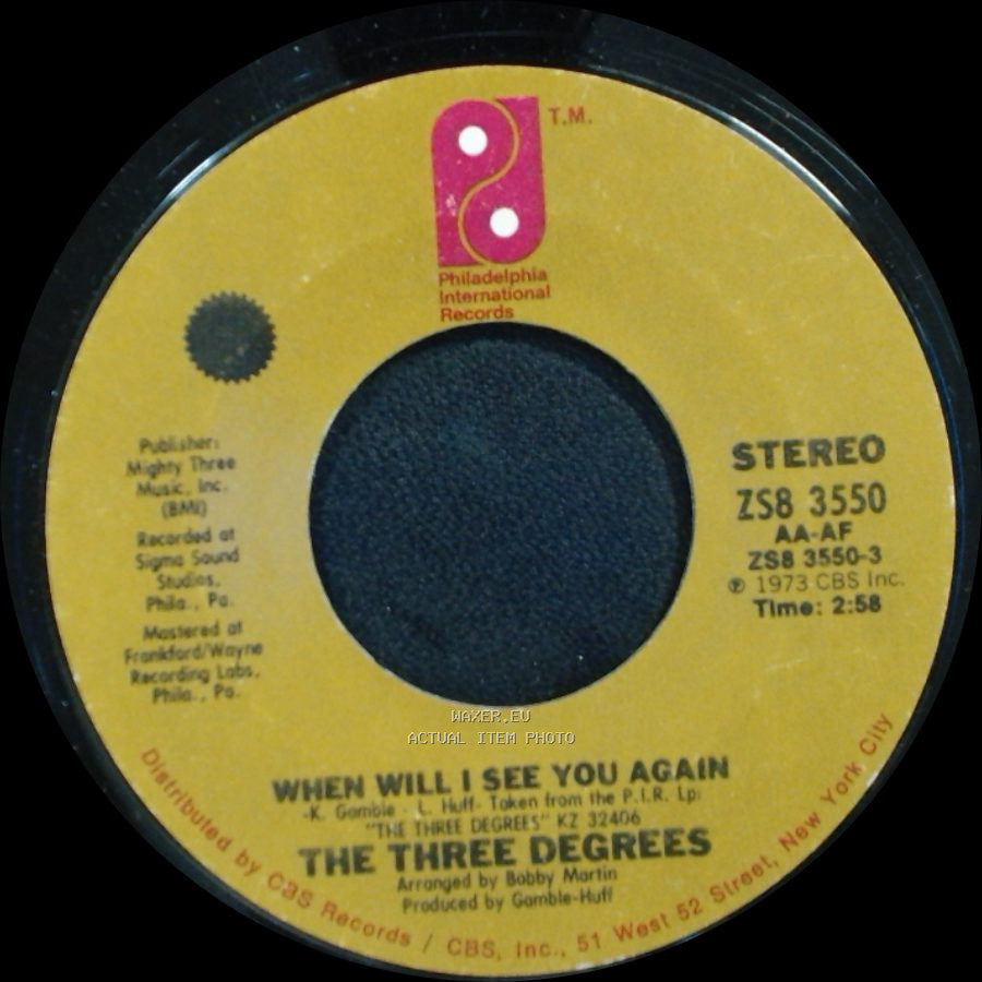 The Three Degrees - When Will I See You Again / Year Of Decision side A
