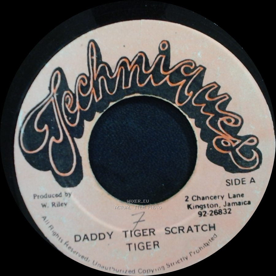 Daddy Tiger Scratch - Tiger / Come Back To Me Accapella Version side A