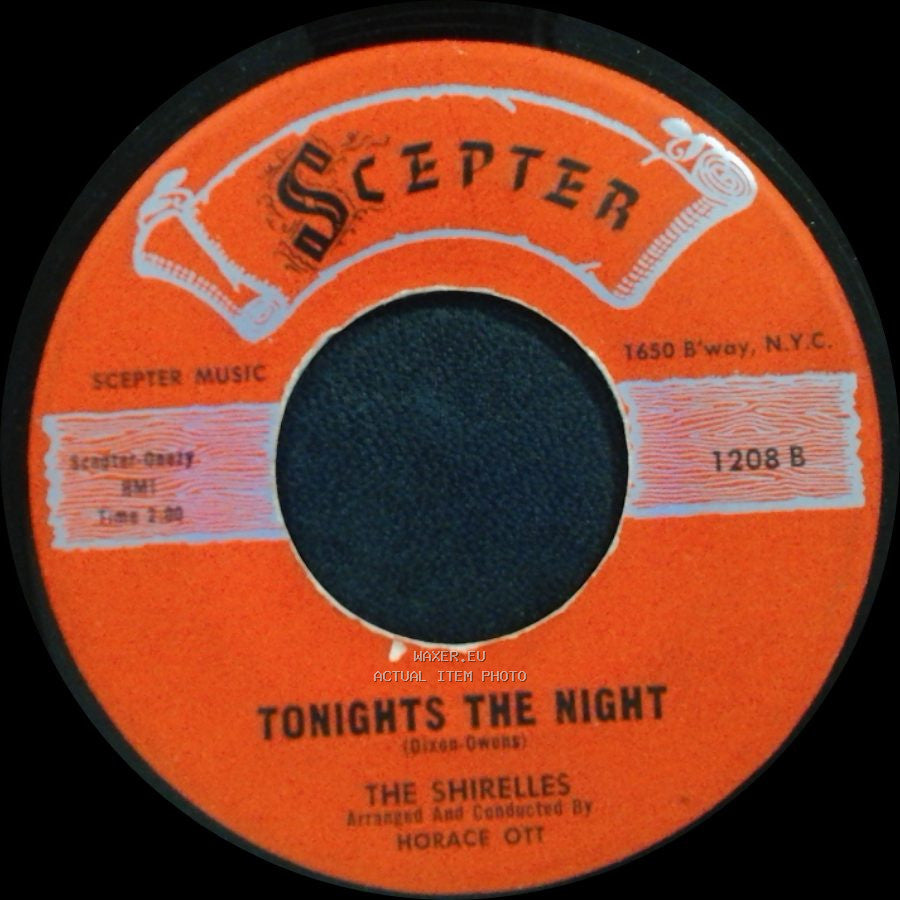 The Shirelles - The Dance Is Over / Tonights The Night side B