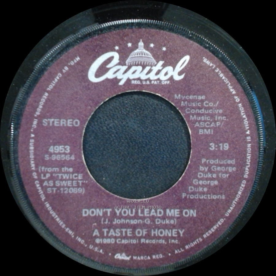 A Taste Of Honey - Don't You Lead Me On / Sukiyaki side A
