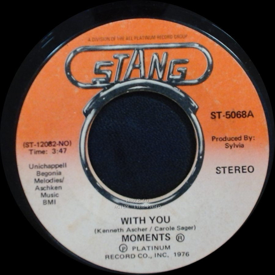 Moments - Next Time That I See You / With You side B