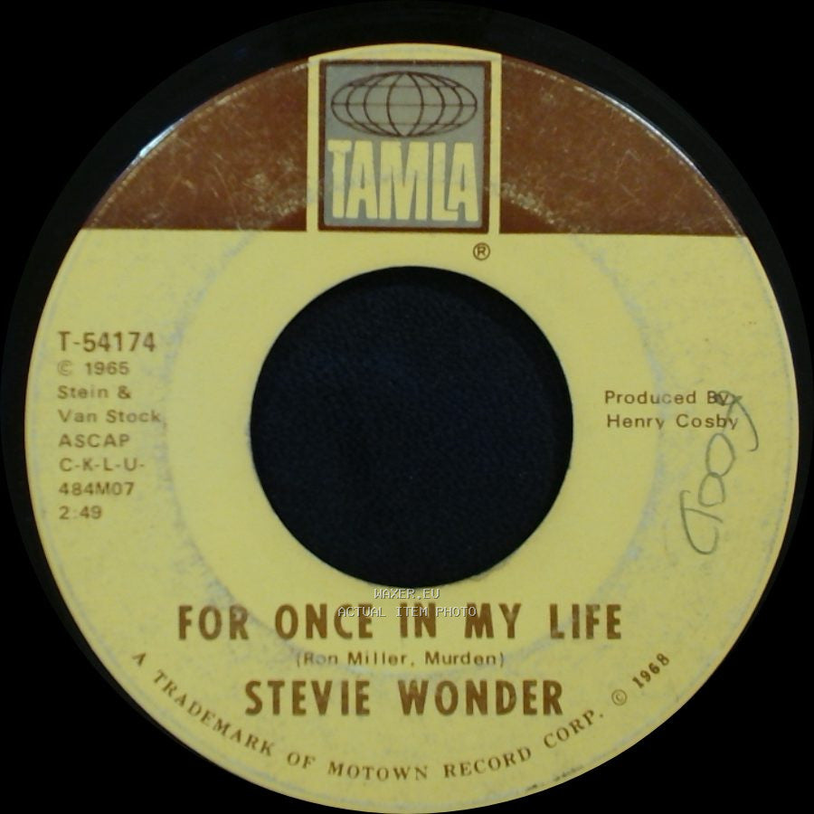 Stevie Wonder - For Once In My Life / Angie Girl side A