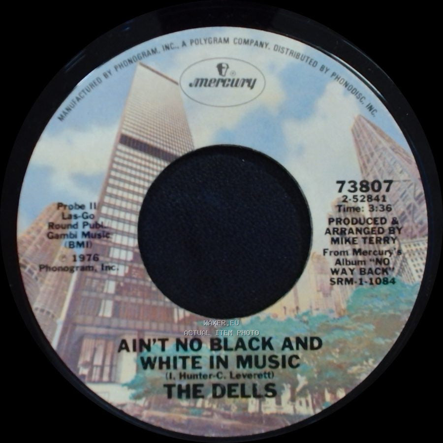The Dells - Ain't No Black And White In Music / Slow Motion side A