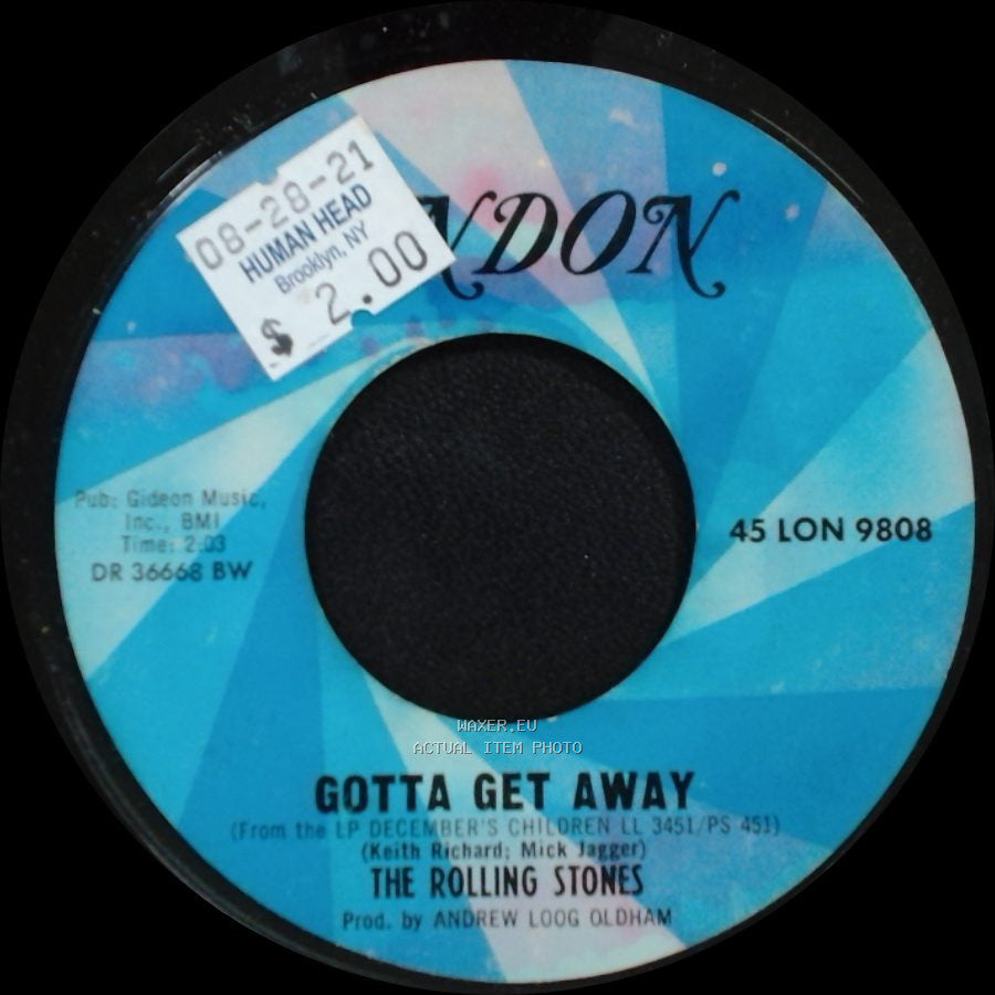 The Rolling Stones - As Tears Go By / Gotta Get Away side B