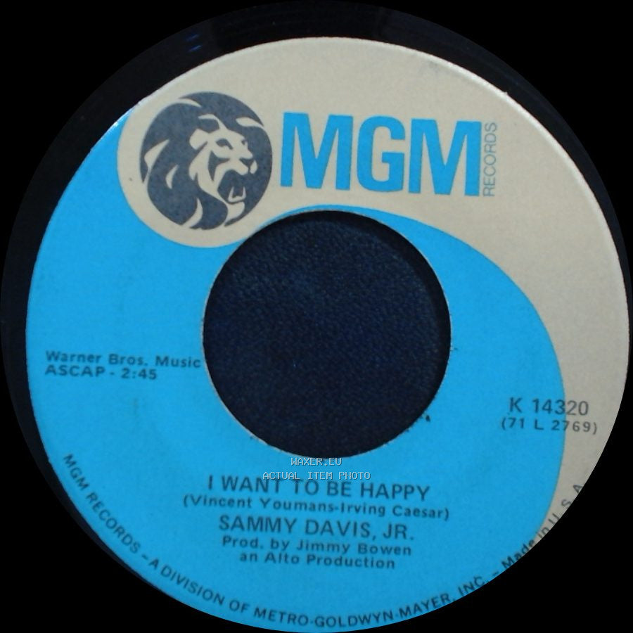 Sammy Davis, Jr. - The Candy Man / I Want To Be Happy side B