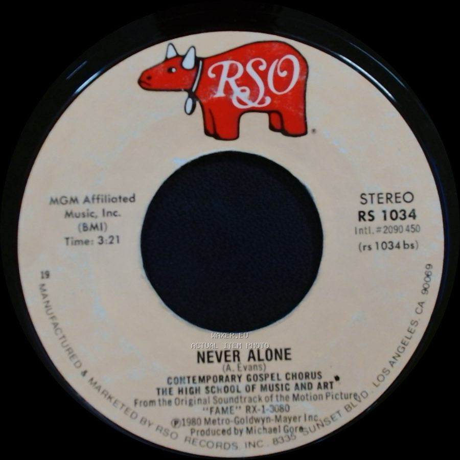 Irene Cara / Contemporary Gospel Chorus The High School Of Music And Art - Fame / Never Alone side B