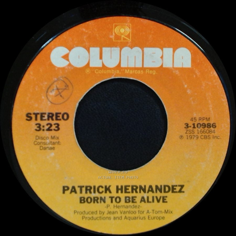 Patrick Hernandez - Too Many People / Born To Be Alive side B